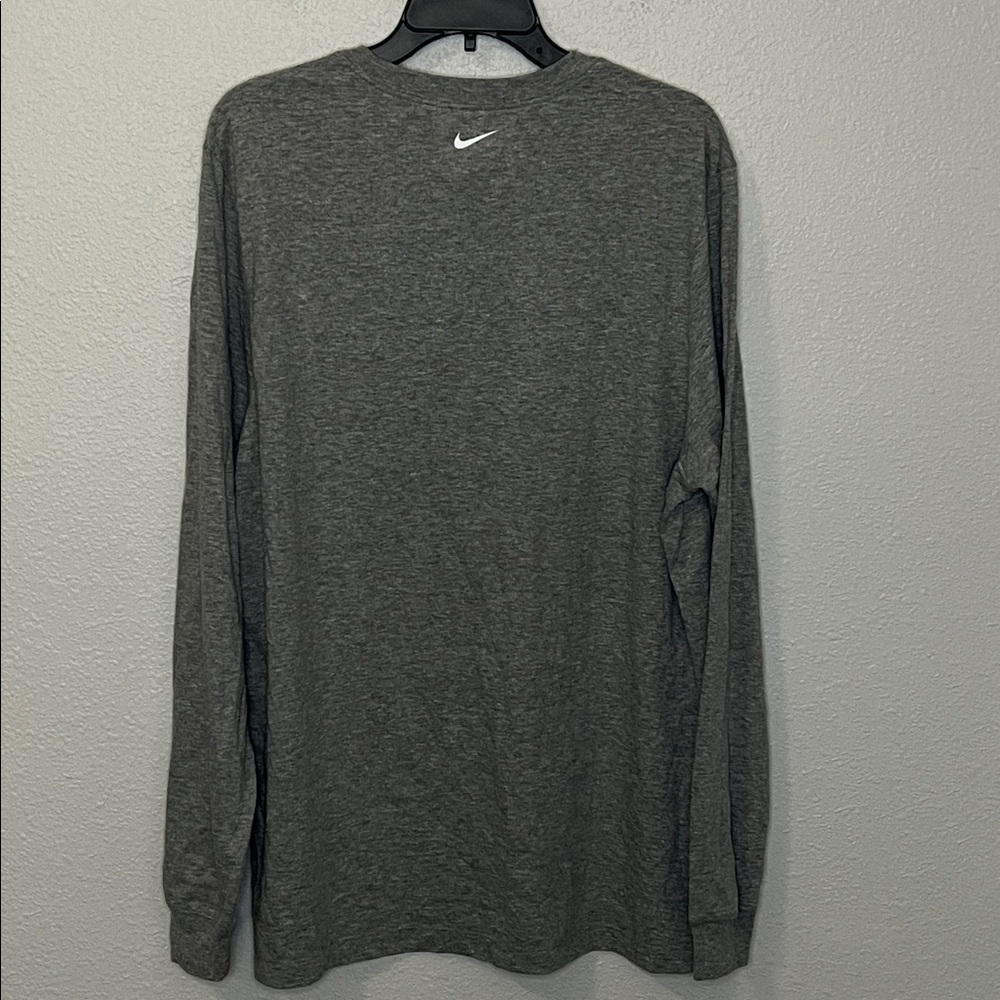 The Nike Tee Lacrosse Graphic Long Sleeve Shirt Gray Size XL - Picture 6 of 6